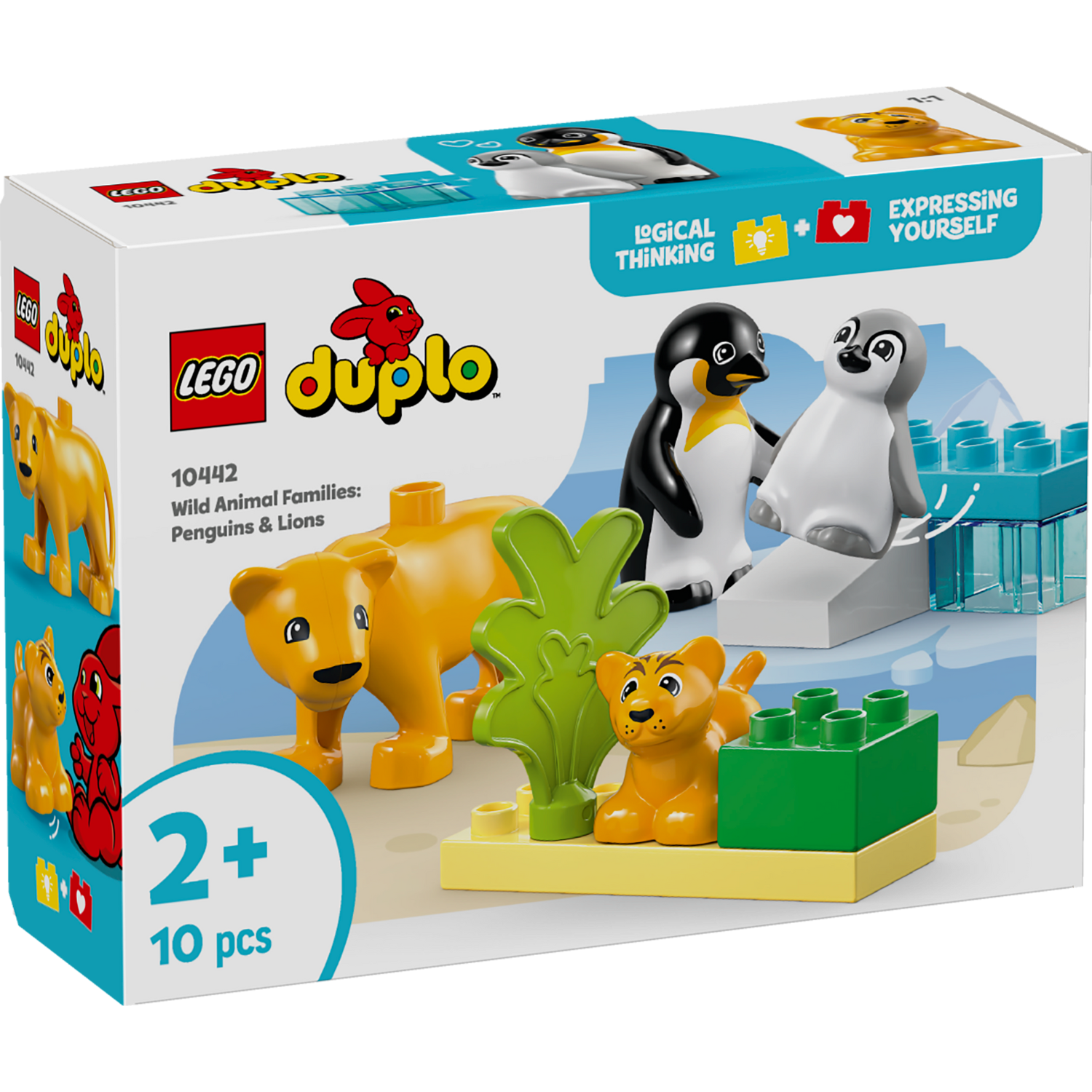 DUPLO™ Wild Animal Families: Penguins & Lions