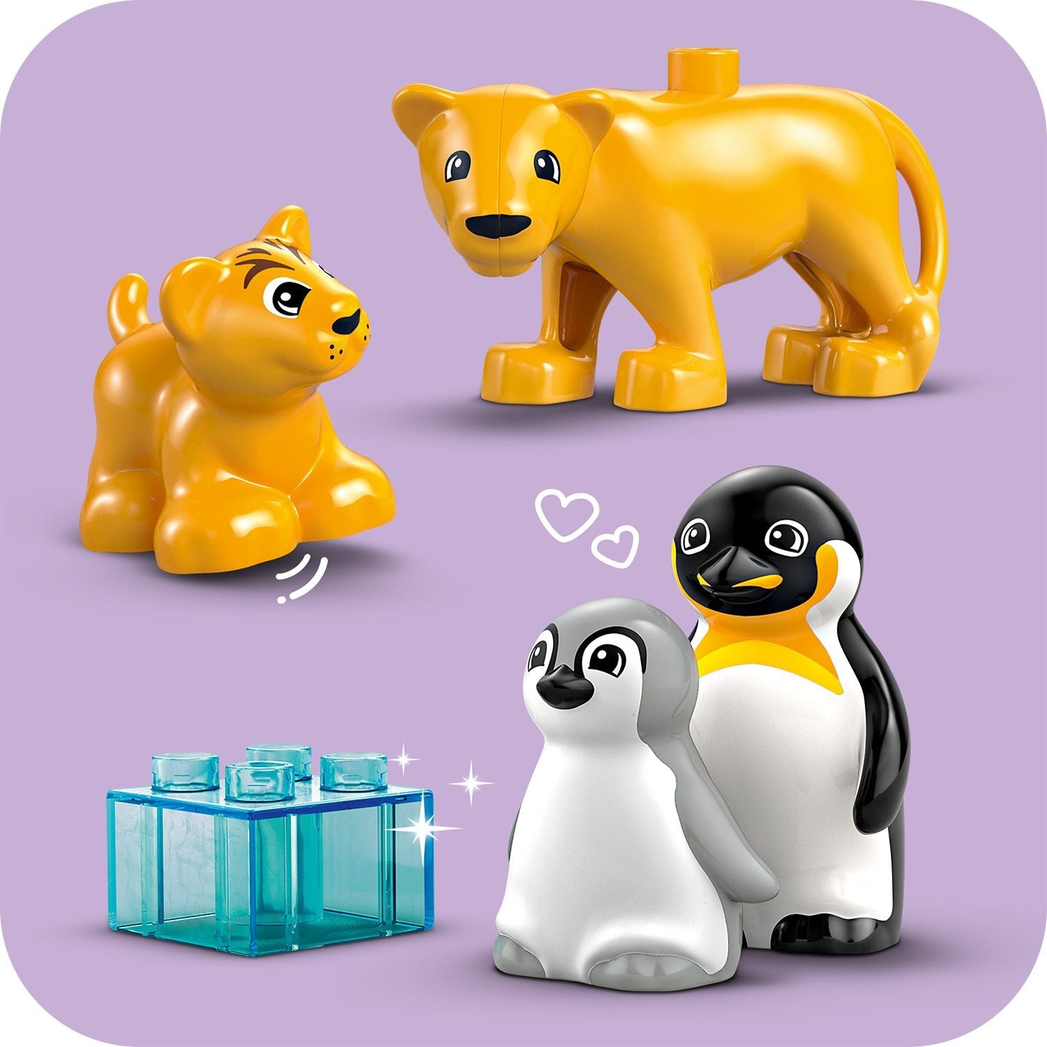DUPLO™ Wild Animal Families: Penguins & Lions