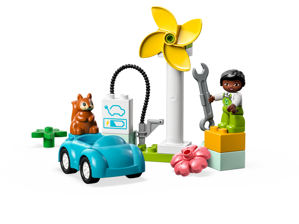 DUPLO™ Town Wind Turbine and Electric Car