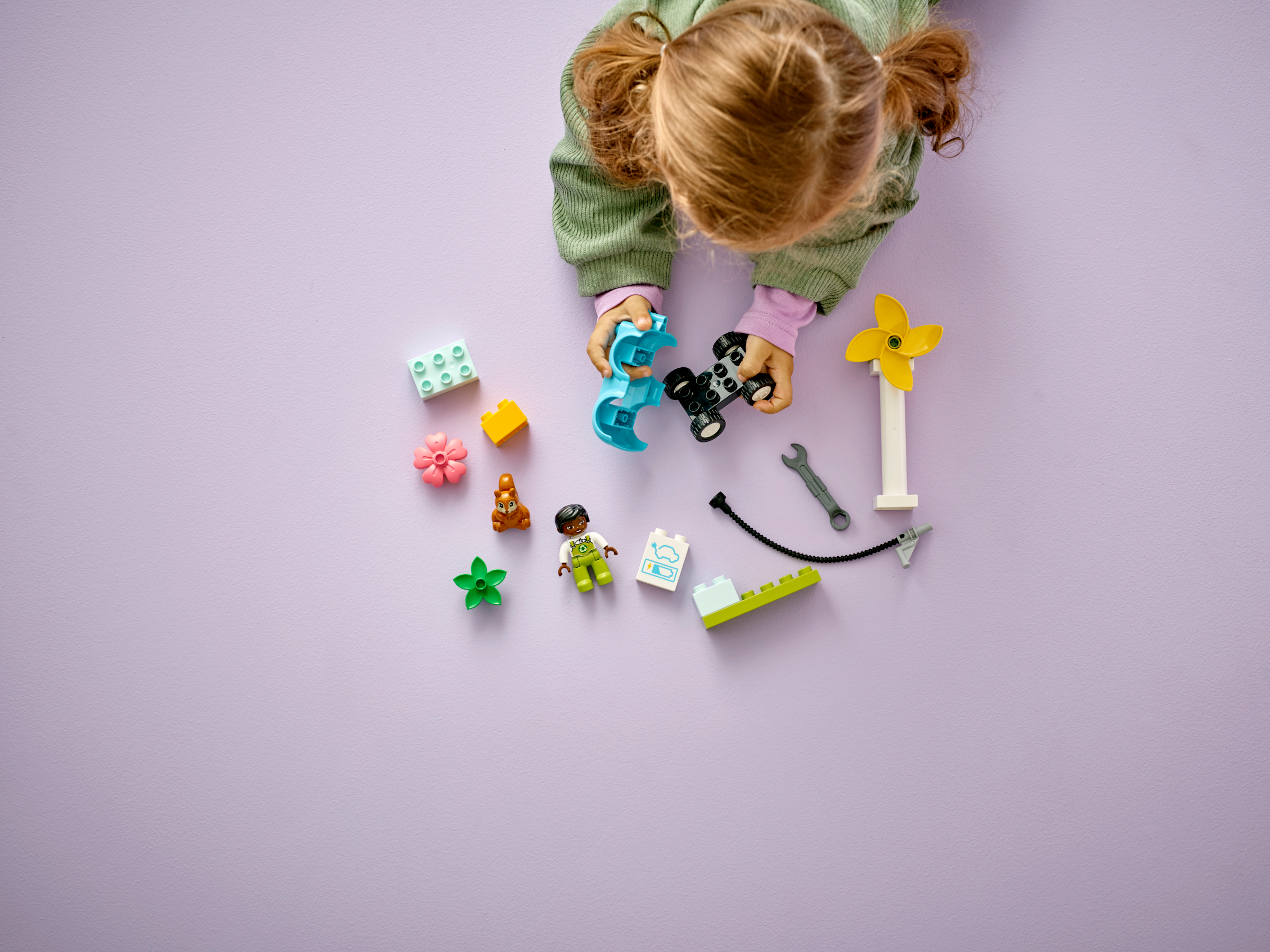 DUPLO™ Town Wind Turbine and Electric Car