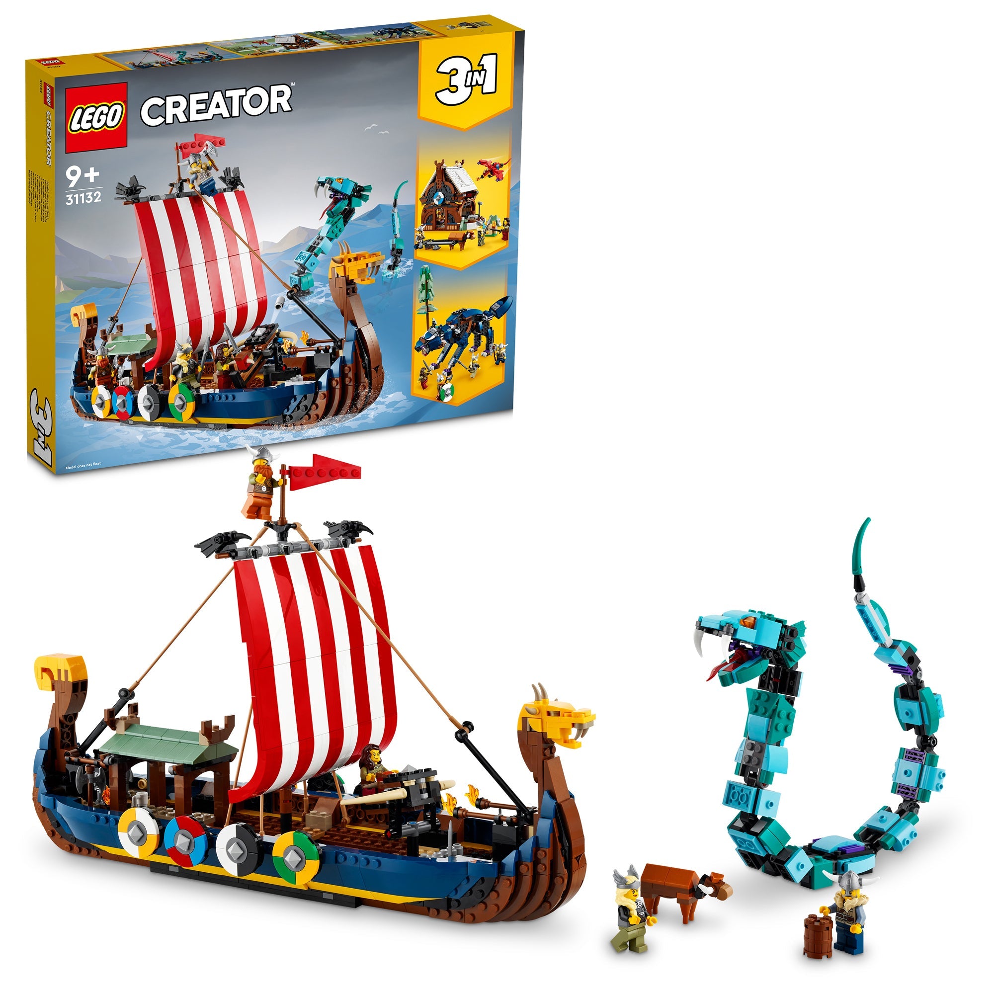 Creator 3-in-1 Viking Ship and the Midgard Serpent