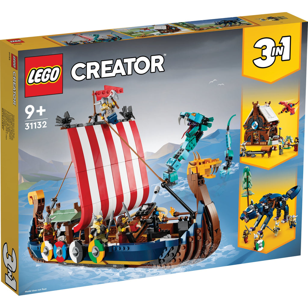 Creator 3-in-1 Viking Ship and the Midgard Serpent