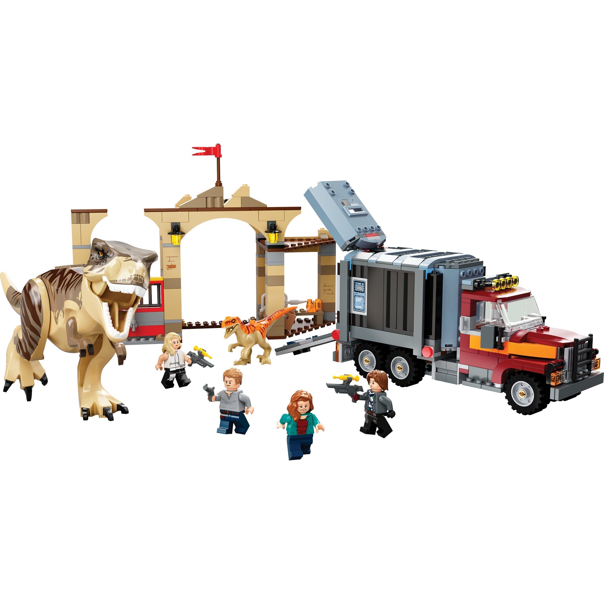 Jurassic World T. rex & Atrociraptor Dinosaur Breakout