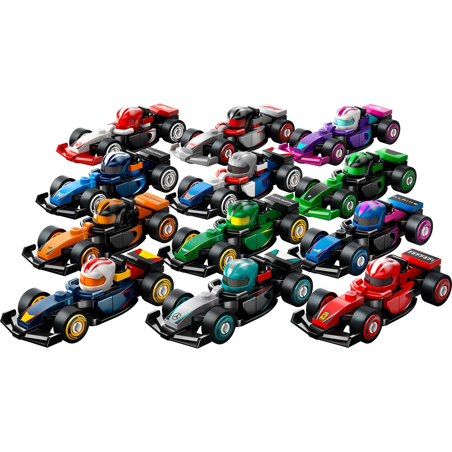 Minifigures F1 Collectible Race Cars