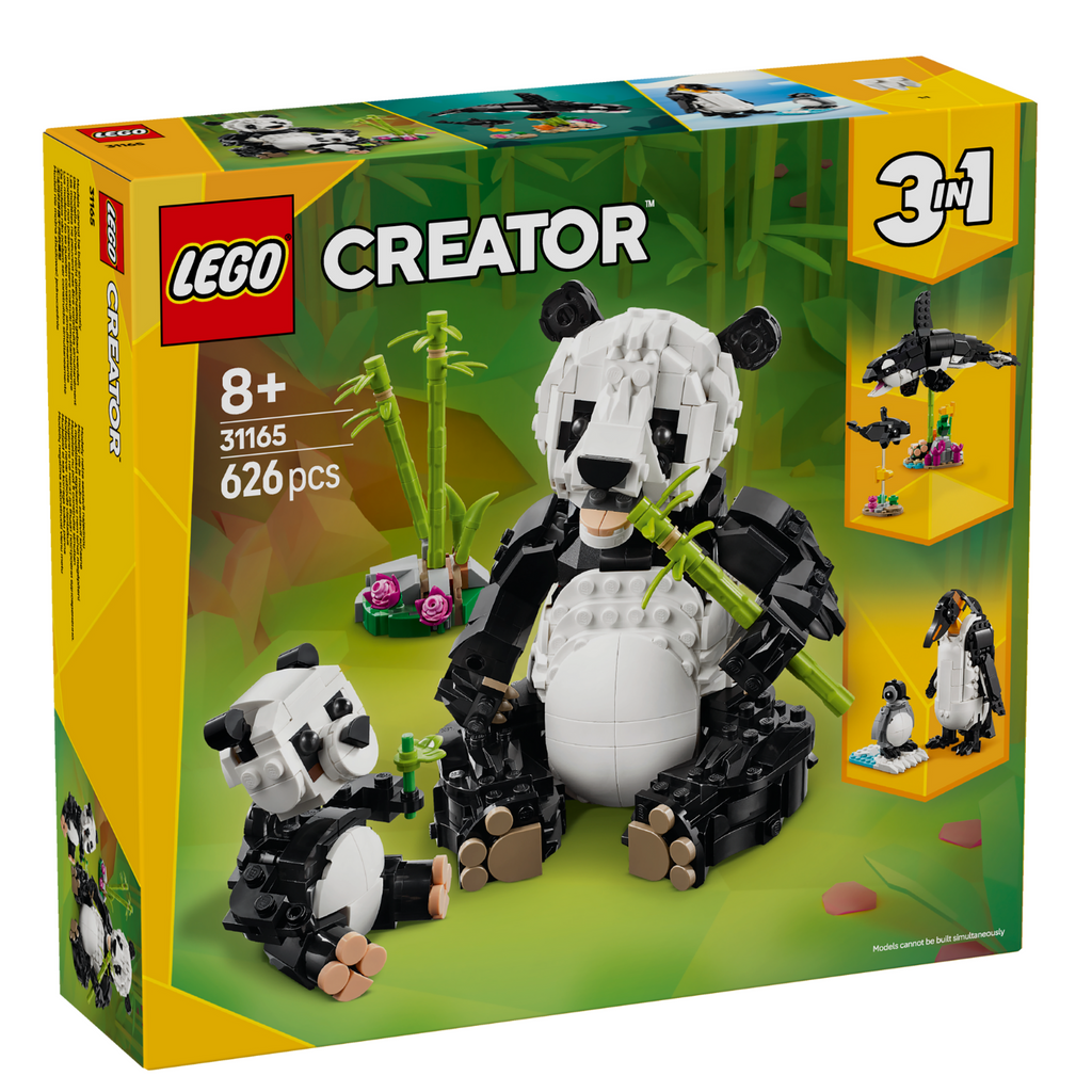 Creator 3-in-1 Wild Animals: Panda Family