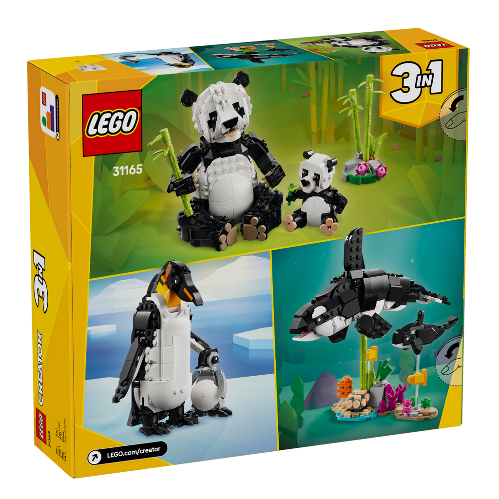 Creator 3-in-1 Wild Animals: Panda Family