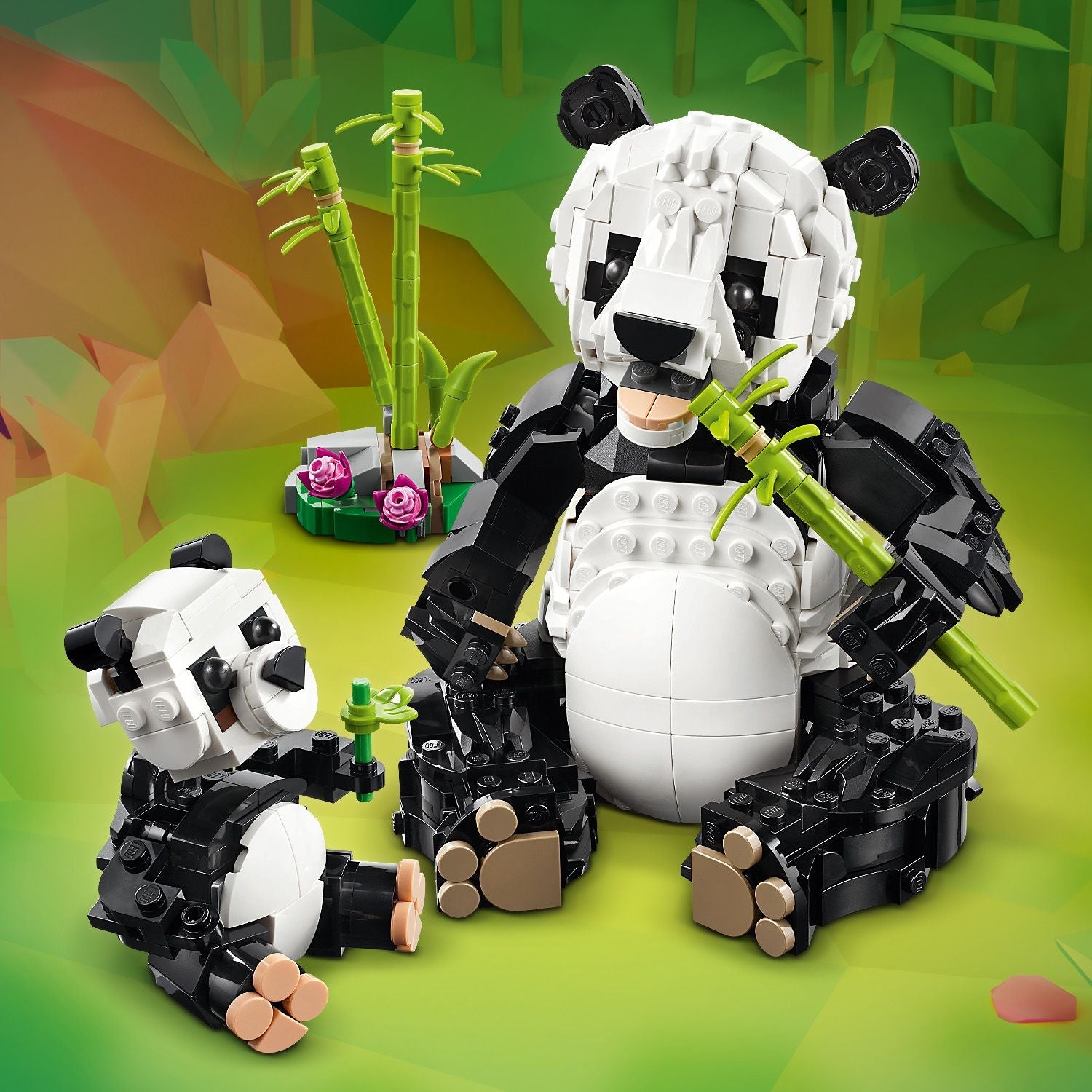 Creator 3-in-1 Wild Animals: Panda Family