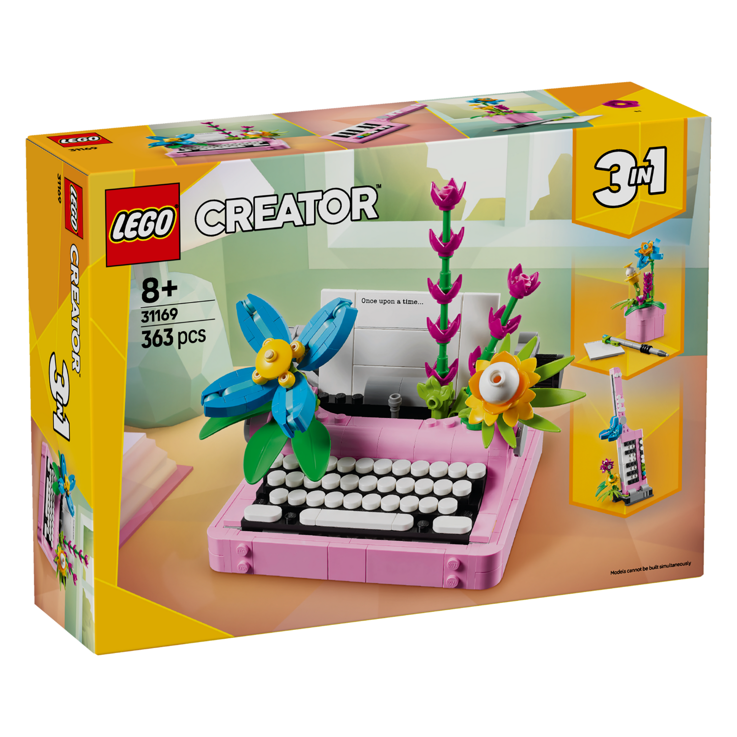 Creator 3-in-1 Typewriter with Flowers