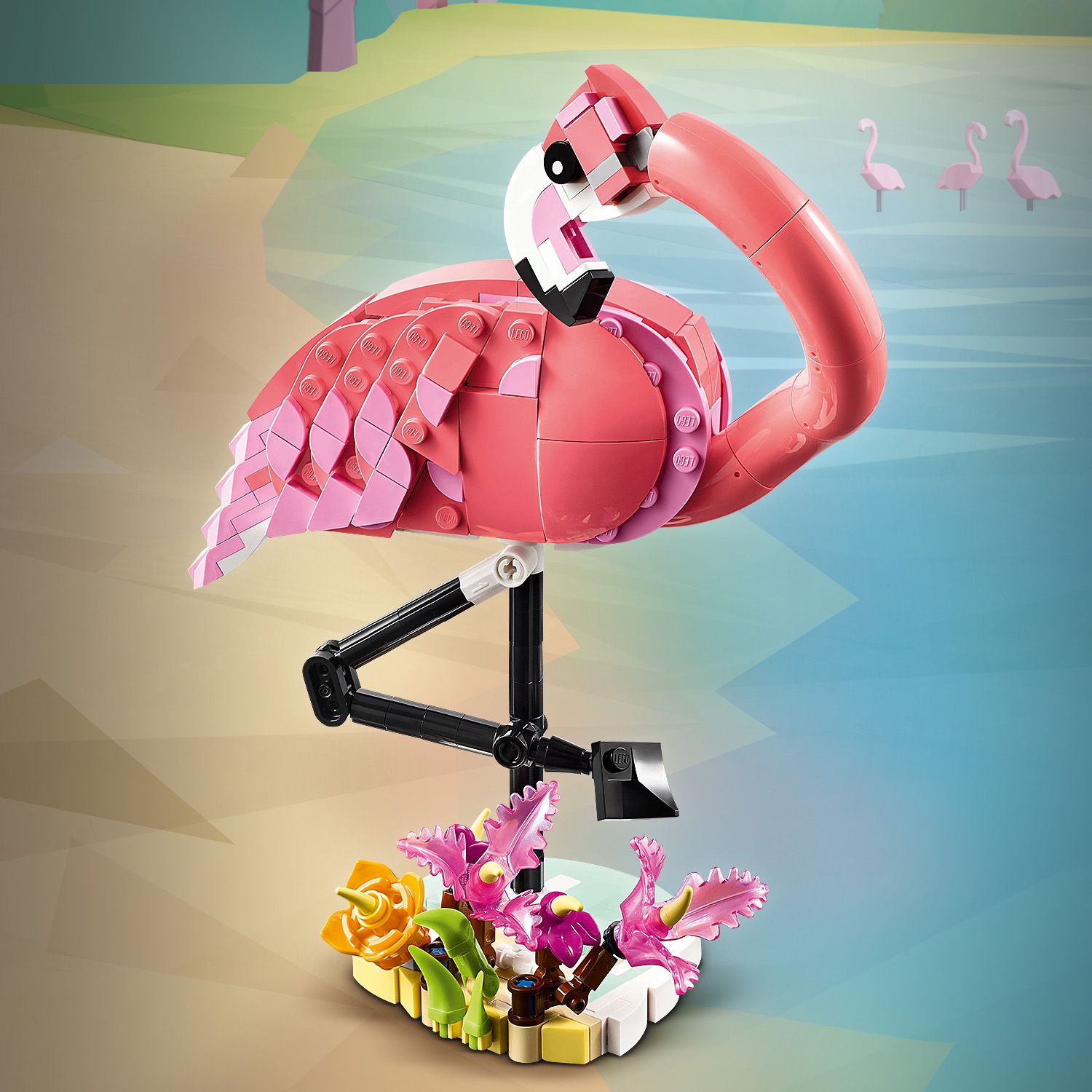 Creator 3-in-1 Wild Animals: Pink Flamingo