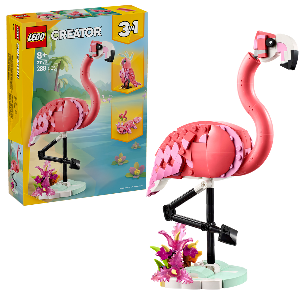 Creator 3-in-1 Wild Animals: Pink Flamingo