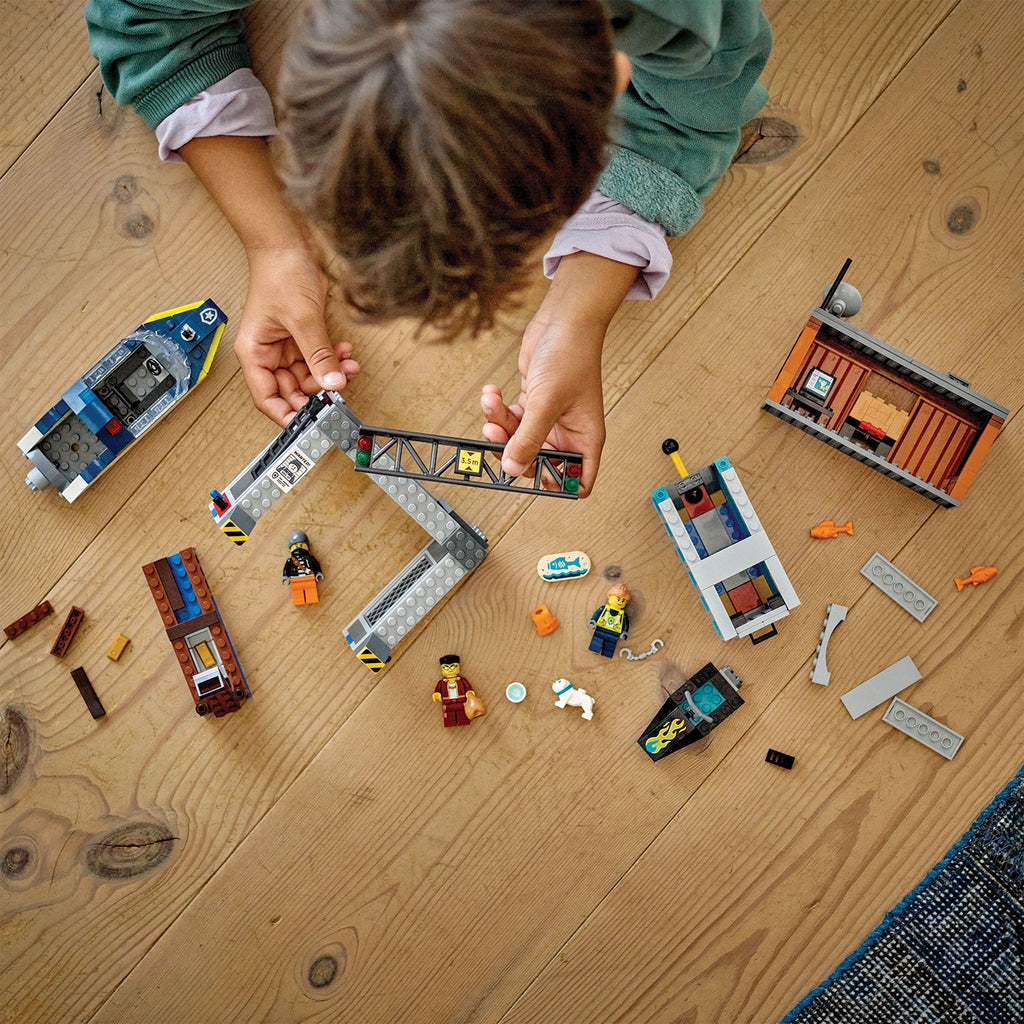 City Police Speedboat and Crooks’ Hideout