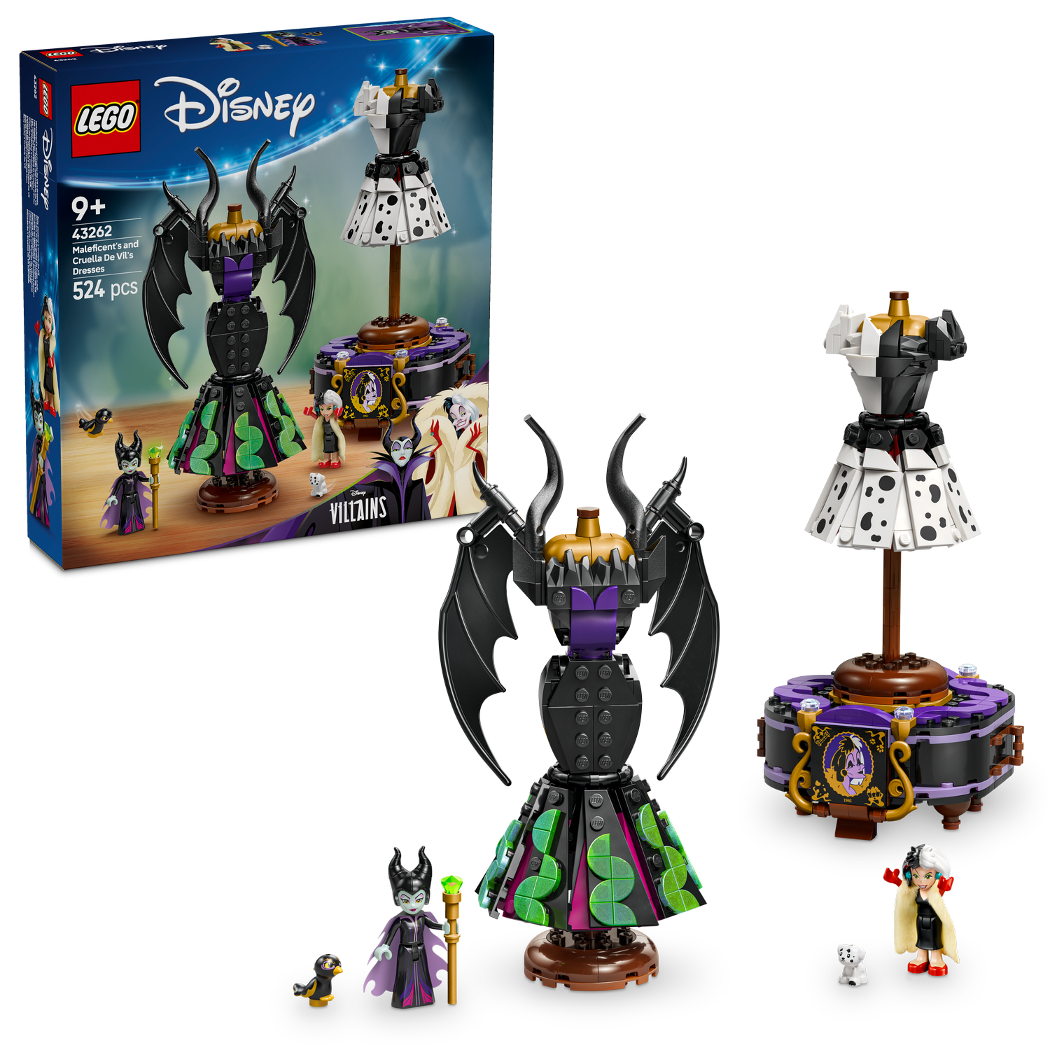 Disney™ Villains Maleficent’s and Cruella De Vil’s Dresses