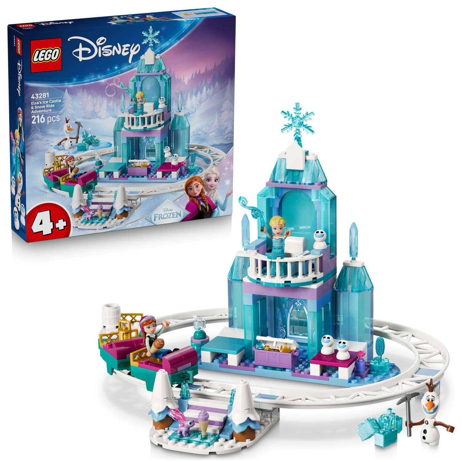 | Disney Frozen Elsa’s Ice Castle & Snow Ride Adventure