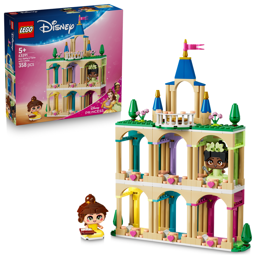 | Disney Princess Mini Belle & Tiana with Castle