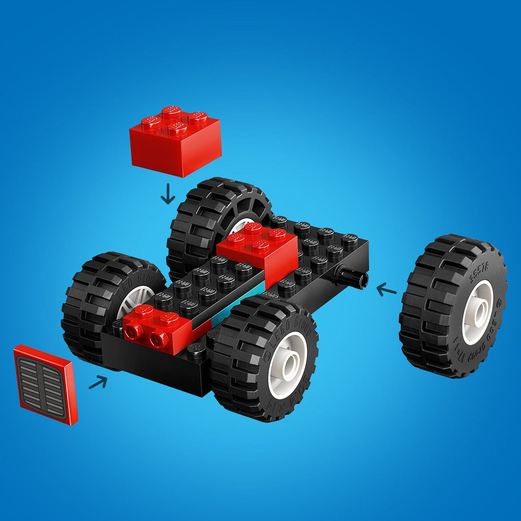 City Red Farm Tractor with Trailer & Sheep