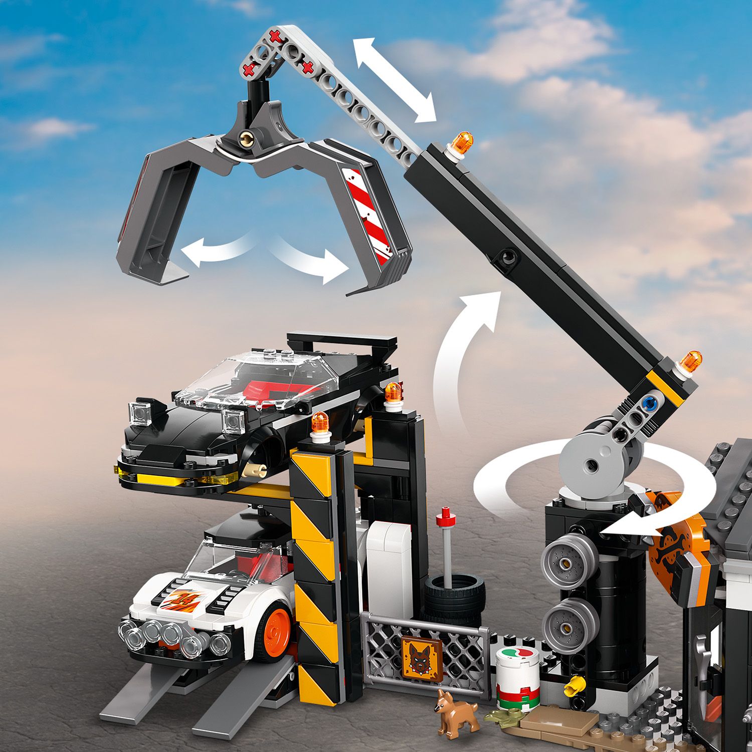 City Scrapyard with Cars