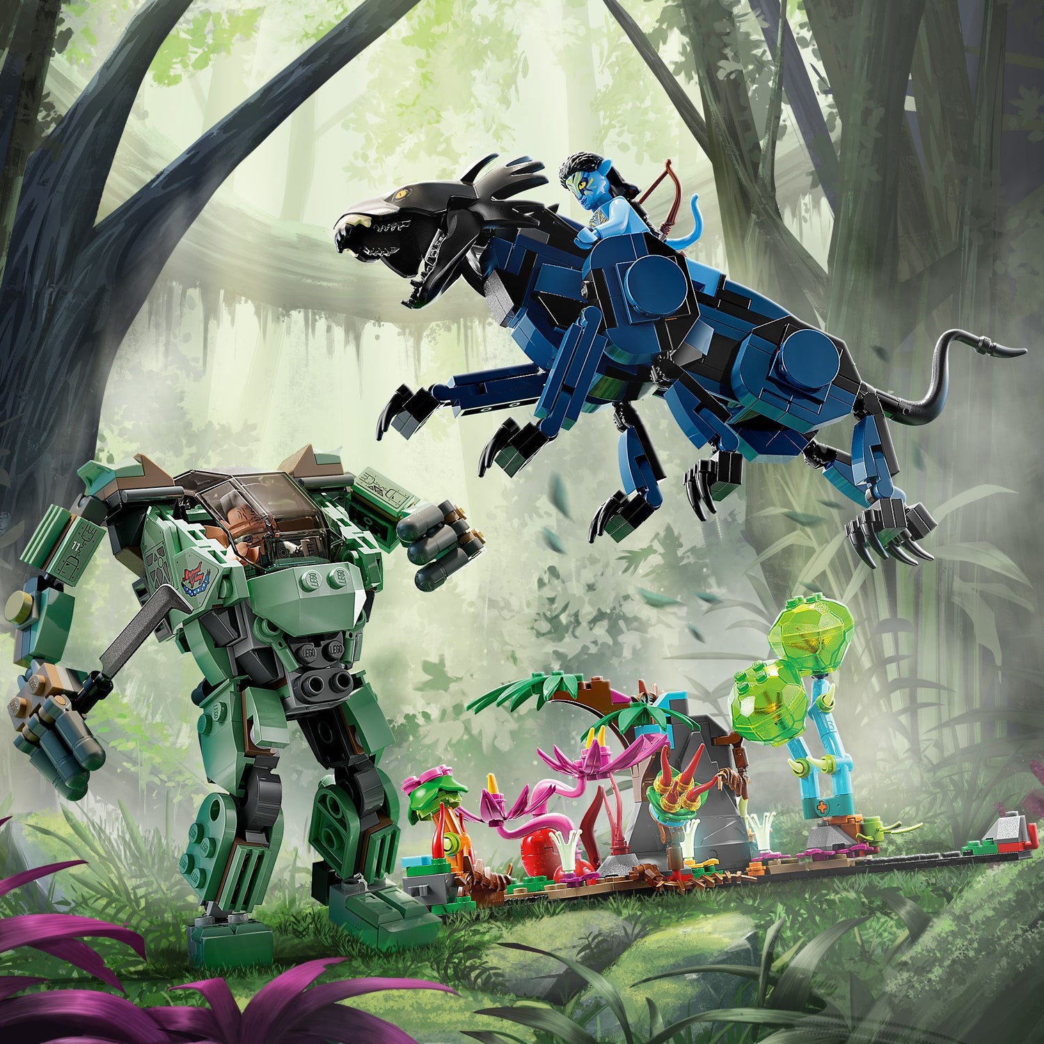 Avatar™ Neytiri & Thanator vs. AMP Suit Quaritch