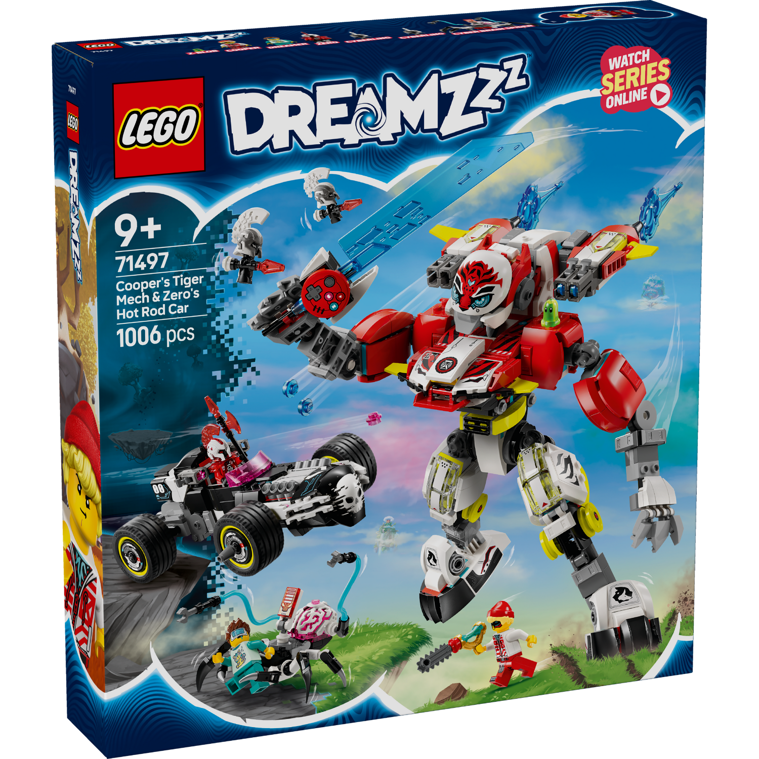 DREAMZzz™ Cooper’s Tiger Mech & Zero’s Hot Rod Car