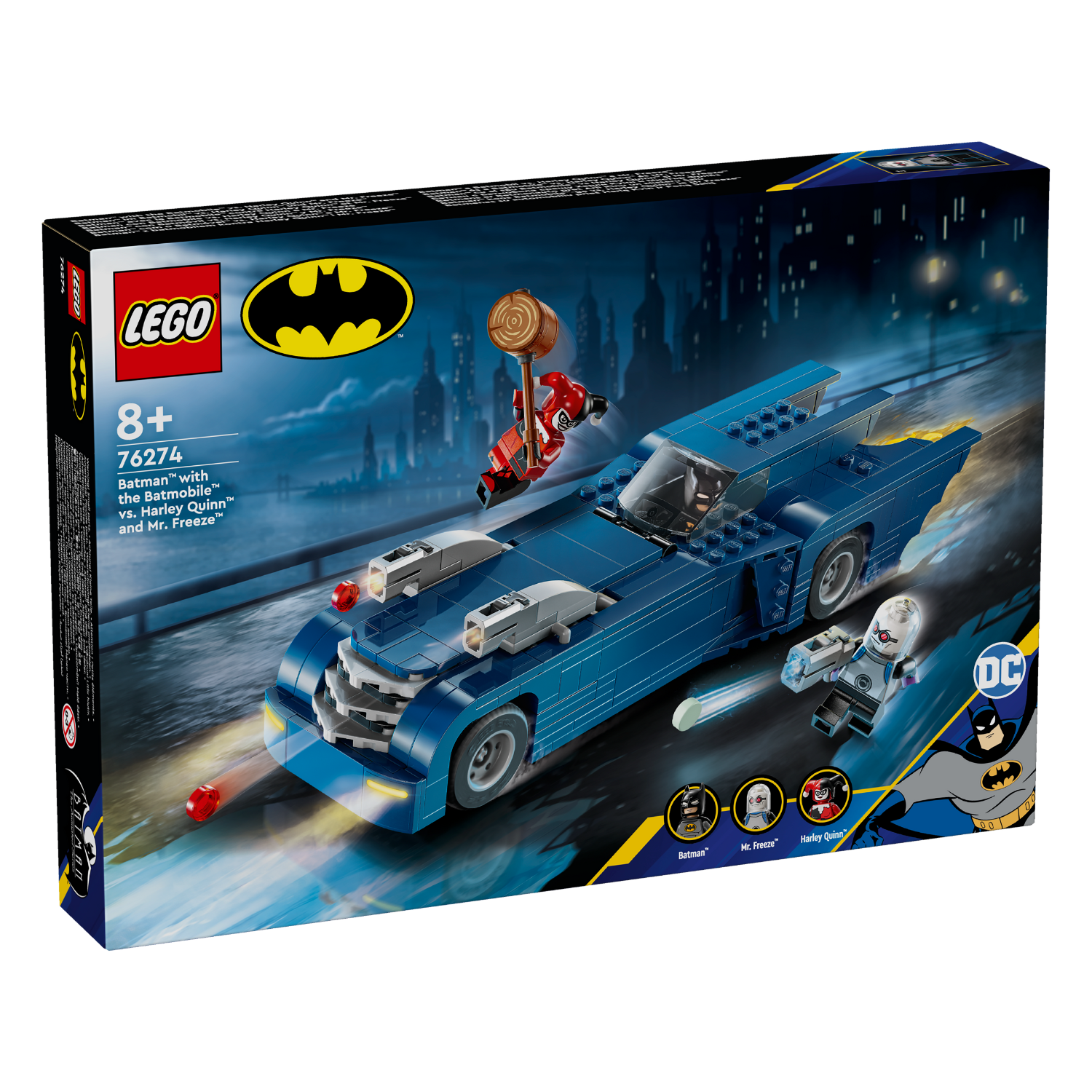 DC Batman™: Batman™ with the Batmobile™ vs. Harley Quinn™ and Mr. Freeze™