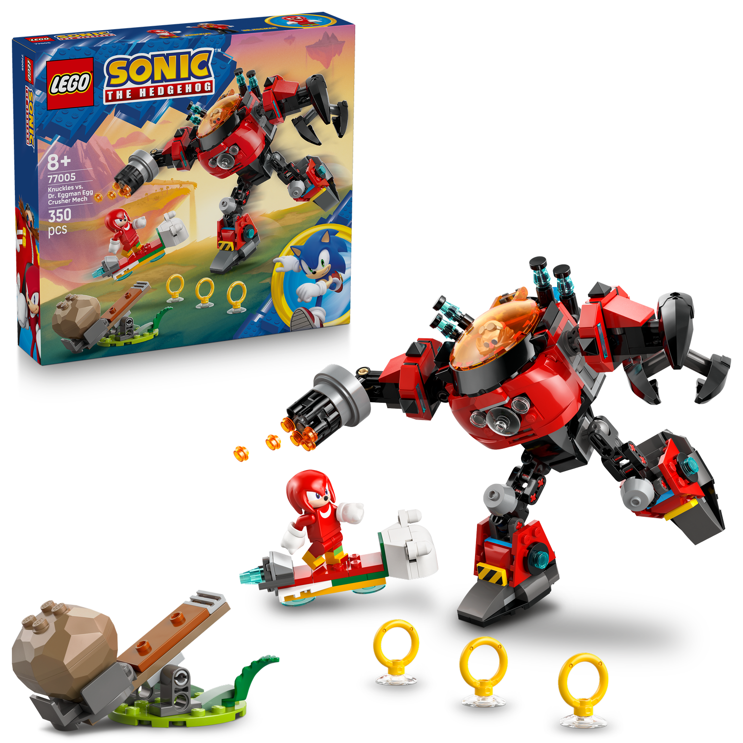 Sonic the Hedgehog™ Knuckles vs. Dr. Eggman Egg Crusher Mech