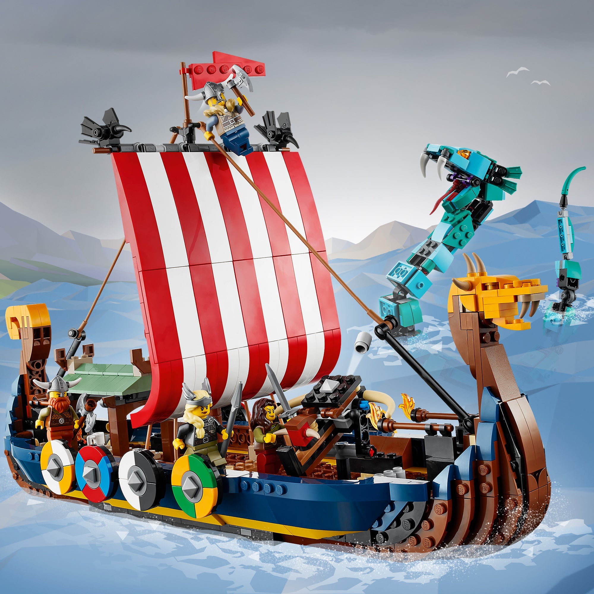 Creator 3-in-1 Viking Ship and the Midgard Serpent