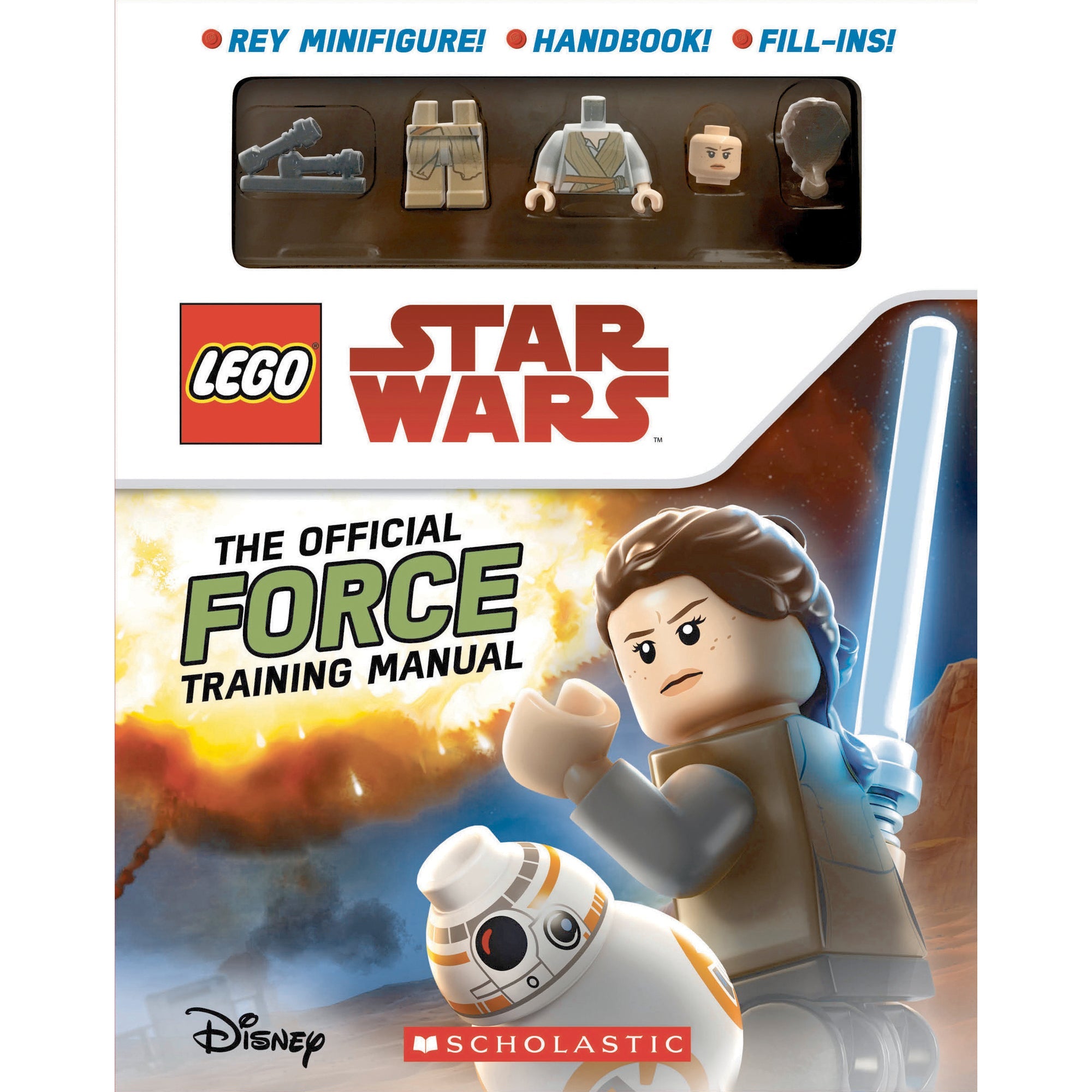 Star Wars™ The Official Force Training Manual with Rey Minifigure