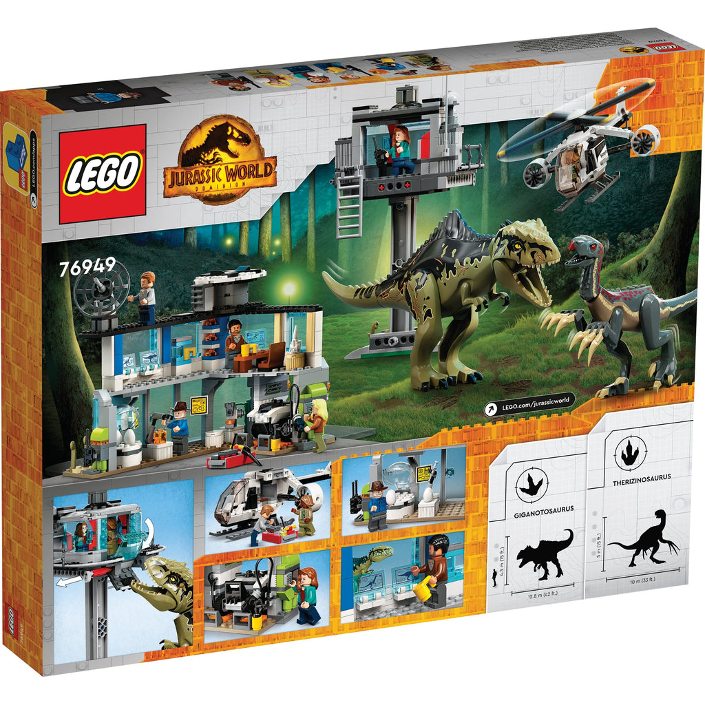 Jurassic World Giganotosaurus and Therizinosaurus Attack