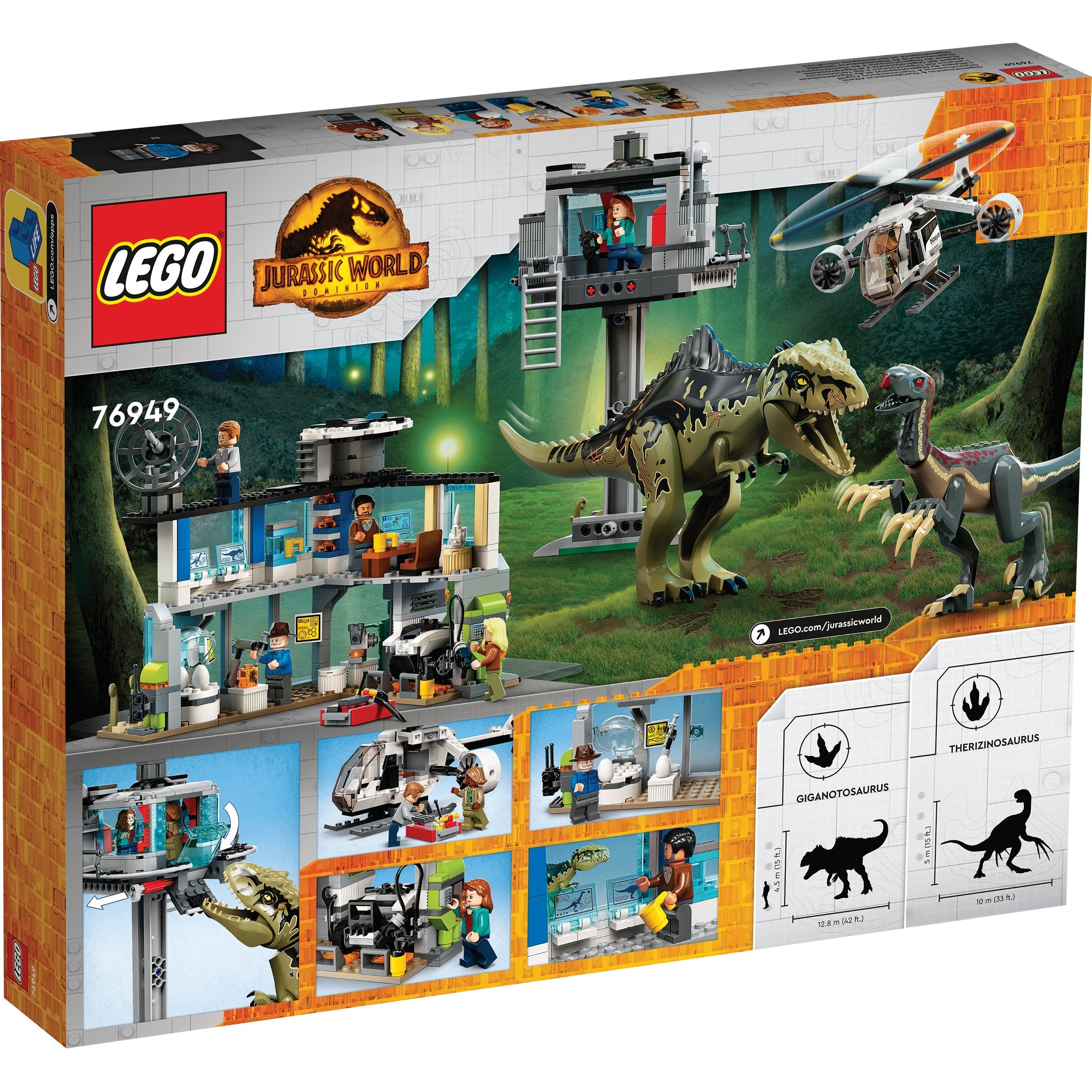 Jurassic World Giganotosaurus and Therizinosaurus Attack