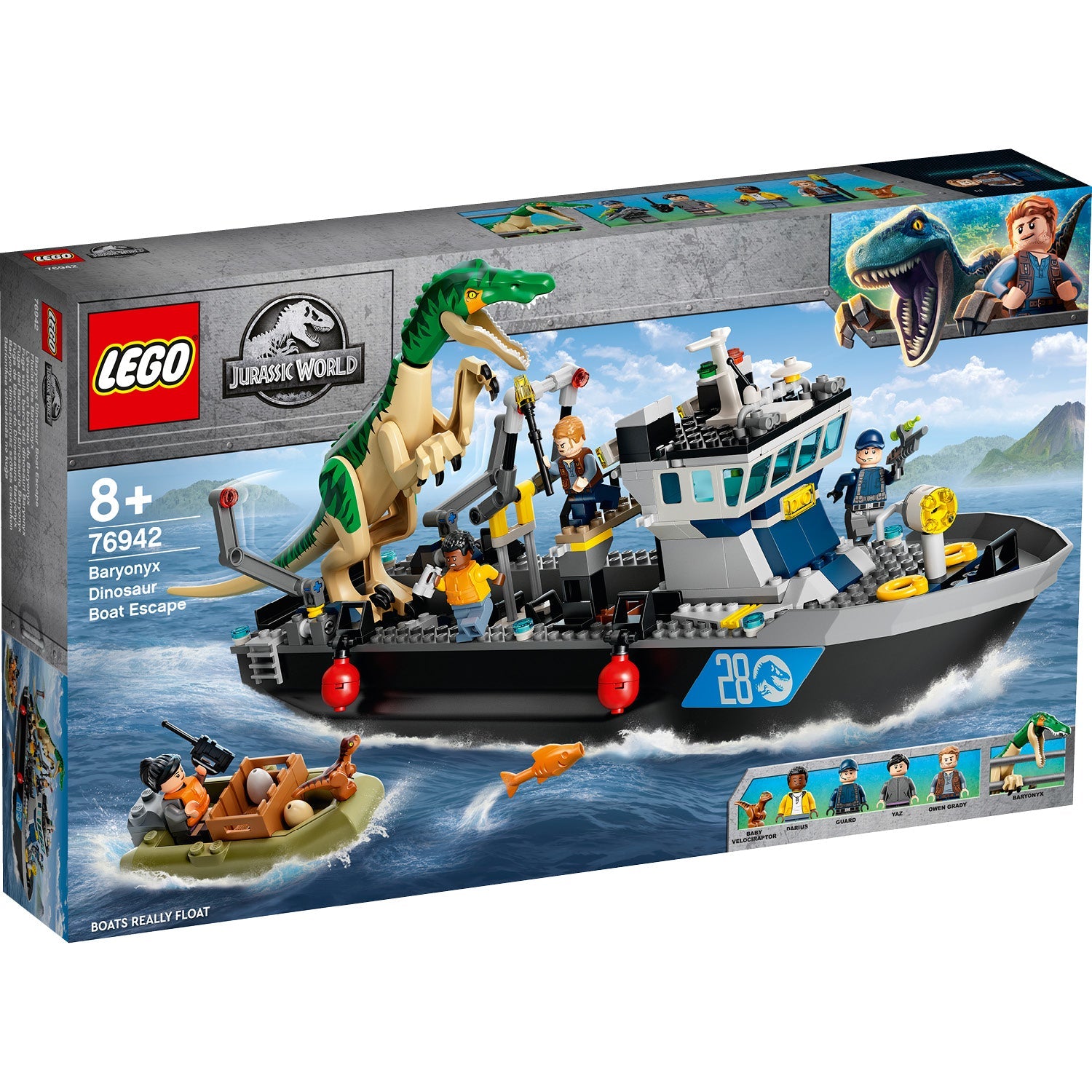 Jurassic World Baryonyx Dinosaur Boat Escape